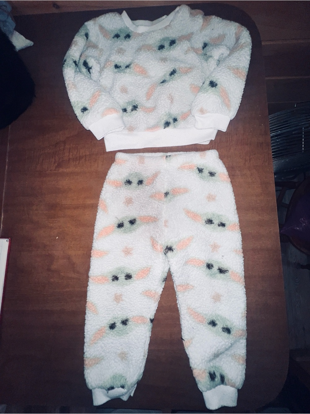 Star Wars Ivory Sherpa Jacket with Peach and Sage Accents